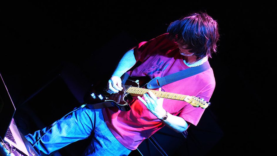Johnny Greenwood playing guitar