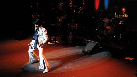 Halle: Elvis (Lee Memphis King) on stage